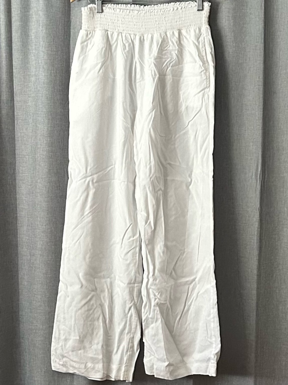 Bella Dahl Ruffle Waist Wide Leg Pant